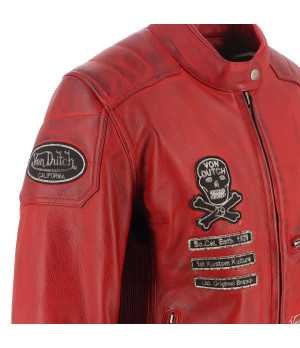 Helstons - Blouson Femme Pretty Cuir Soft x Von Dutch