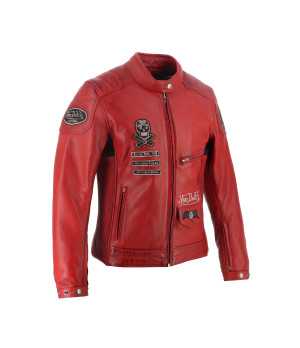 Helstons - Blouson Femme Pretty Cuir Soft x Von Dutch
