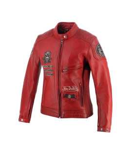 Helstons - Blouson Femme Pretty Cuir Soft x Von Dutch