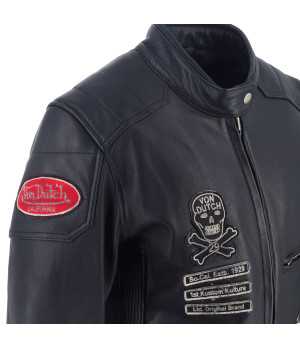Helstons - Blouson Femme Pretty Cuir Soft x Von Dutch