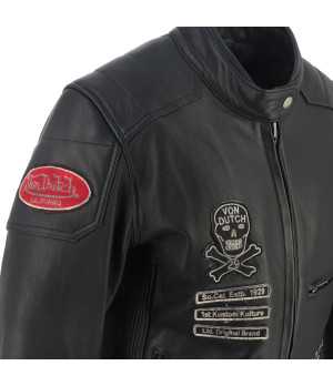 Helstons - Blouson Femme Pretty Cuir Soft x Von Dutch