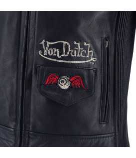 Helstons - Blouson Femme Pretty Cuir Soft x Von Dutch