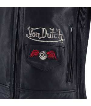 Helstons - Blouson Femme Pretty Cuir Soft x Von Dutch