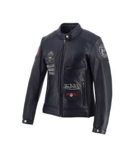 Helstons - Blouson Femme Pretty Cuir Soft x Von Dutch