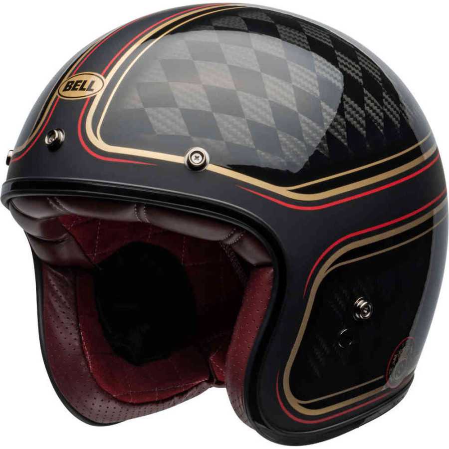 Bell - Casque Moto Jet Custom 500 Carbon Rsd Checkmate