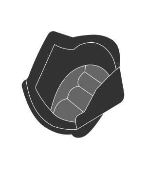 Tucano Urbano - Intérieur Avec Coussinets Pour Casque Fastflip