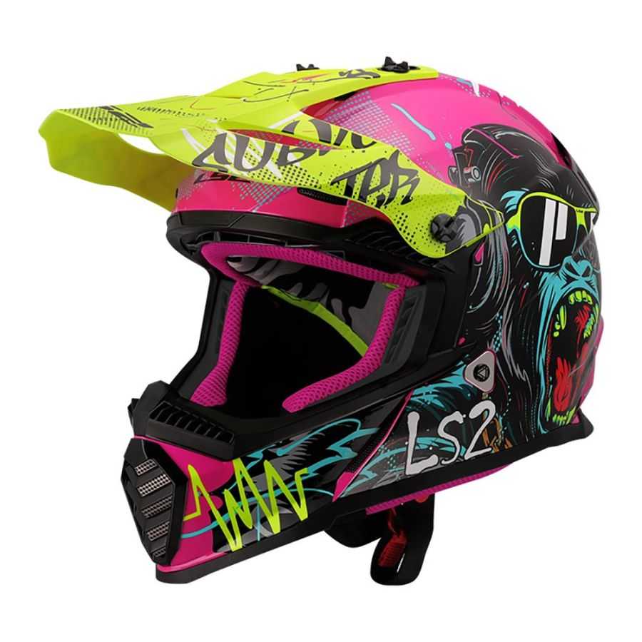 Ls2 - Casque Mx437 Fast II Mini Gorilla Ls2 - Casque Mx437 Fast II Mini Gorilla