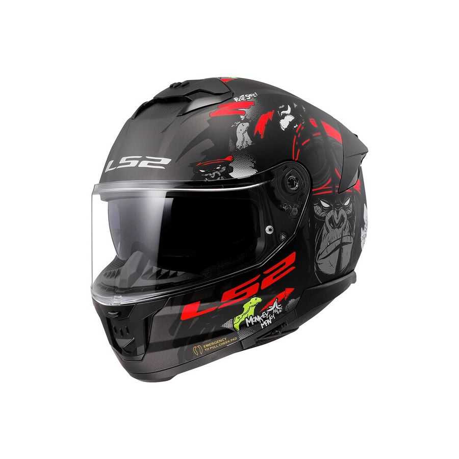 Ls2 - Casque Ff808 Stream II Angry Monkey