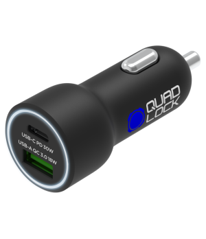 Quad lock - Chargeur Allume-Cigare Double Usb (C+A) 48W