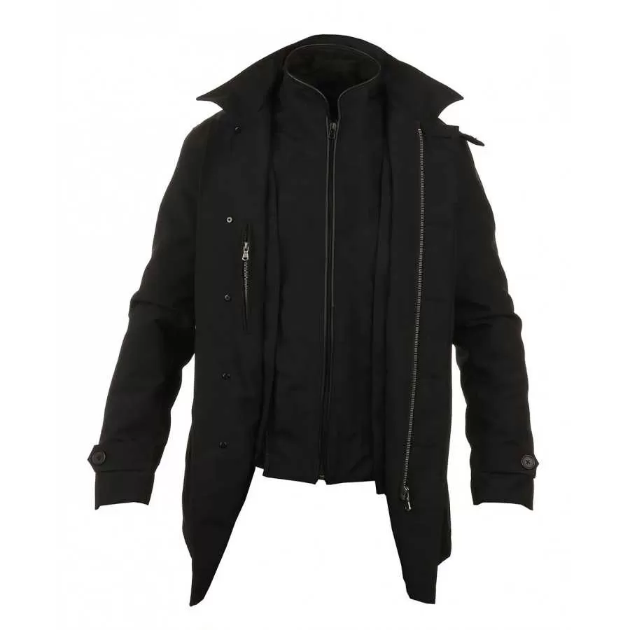 VESTE VSTREET TRENCH COAT NOIRE VESTE VSTREET TRENCH COAT NOIRE