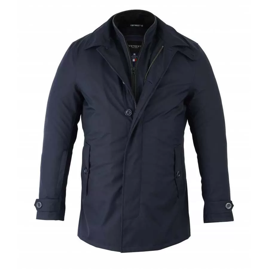 VESTE VSTREET TRENCH COAT BLEUE