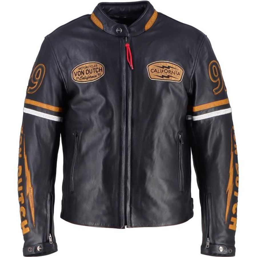 Von Dutch - Blouson California Men (Cuir) Von Dutch - Blouson California Men (Cuir)