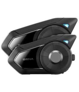 Sena - Intercom 30K Motorcycle Bluetooth Communication System With Mesh Intercom And Hd Speakers Dual Pack