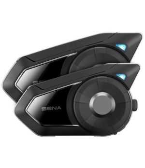 Sena - Intercom 30K Motorcycle Bluetooth Communication System With Mesh Intercom And Hd Speakers Dual Pack
