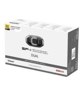 Sena - Intercom sf4 Motorcycle Bluetooth Communication System With Dual Speakers - Dual Pack