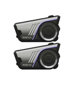 Sena - Intercom Smh10R Low Profile Motorcycle Bluetooth Headset & Intercom Dual Pack