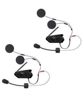 Sena - Intercom Spider Rt1 Low Profile Motorcycle Mesh Communication System - Dual Pack