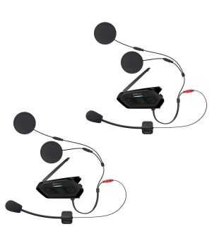 Sena - Intercom Spider Rt1 Low Profile Motorcycle Mesh Communication System - Dual Pack