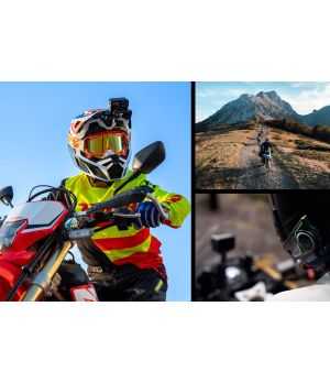 Sena - Sena Prism. Bluetooth Action Camera. Motorcycle Pack