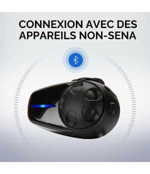 Sena - Intercom Smh10 Motorcycle Bluetooth Headset/Intercom With Universal Microphone Kit