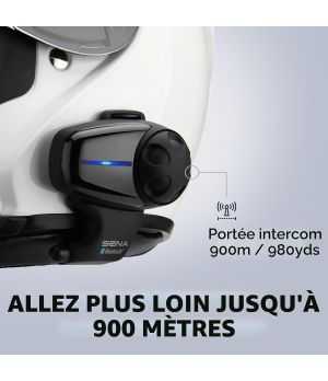 Sena - Intercom Smh10 Motorcycle Bluetooth Headset/Intercom With Universal Microphone Kit