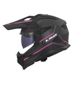 LS2 - Casque MX702 Pioneer II Atron Gris Rose