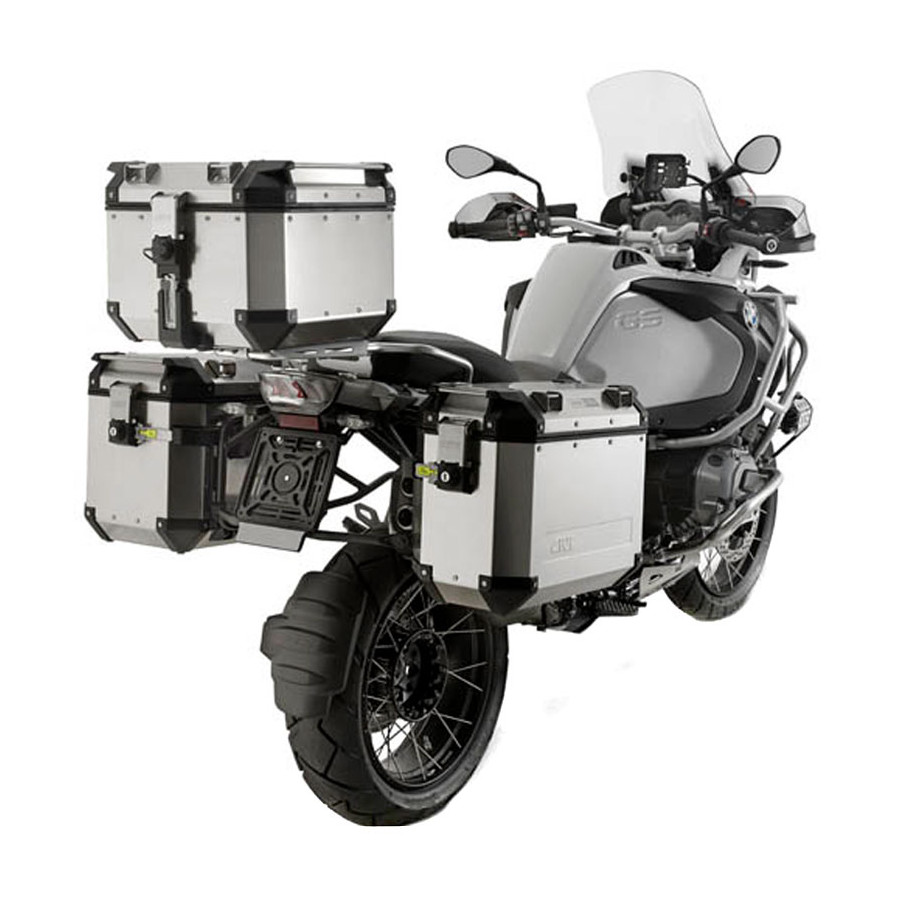 Coffre de moto en aluminium 42l, boîtes supérieures, arrière, noir
