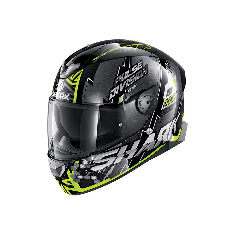 Casque SKWAL 2 NUK'HEM SHARK Noir/Rouge - , Casque Intégral