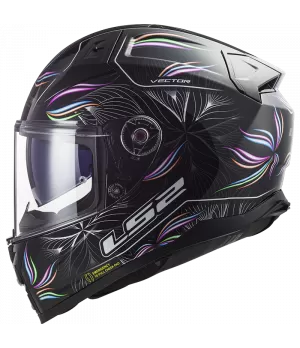CASQUE INTÉGRAL FF811 VECTOR II TROPICAL BLACK WHITE - LS2
