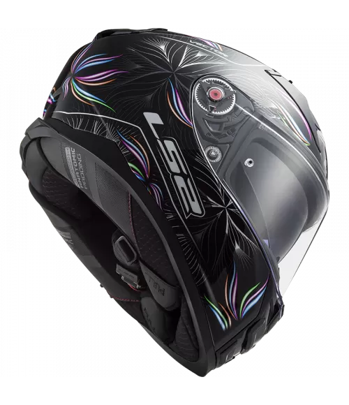 CASQUE INTÉGRAL FF811 VECTOR II TROPICAL BLACK WHITE - LS2