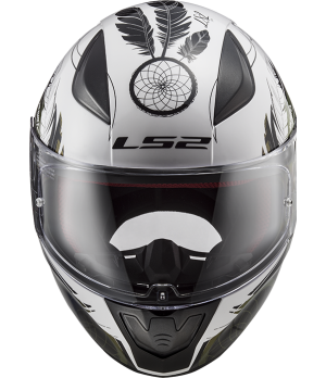 CASQUE INTÉGRAL FF353 RAPID BOHO WHITE BLACK PINK - LS2