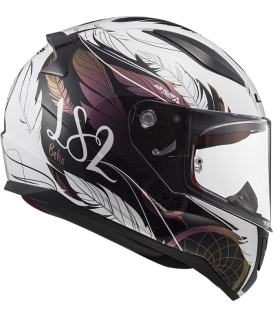 CASQUE INTÉGRAL FF353 RAPID BOHO WHITE BLACK PINK - LS2