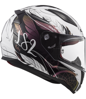 CASQUE INTÉGRAL FF353 RAPID BOHO WHITE BLACK PINK - LS2