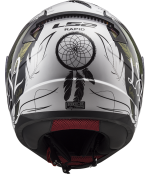 CASQUE INTÉGRAL FF353 RAPID BOHO WHITE BLACK PINK - LS2