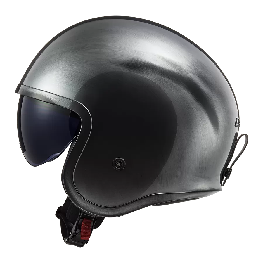 CASQUE JET OF599 SPITFIRE JEANS TITANIUM - LS2
