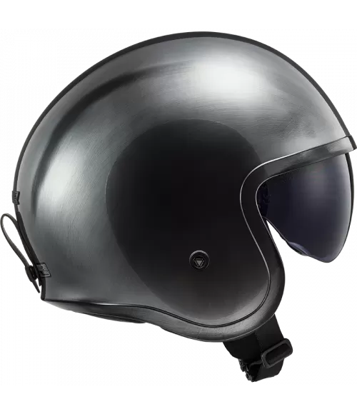 CASQUE JET OF599 SPITFIRE JEANS TITANIUM - LS2