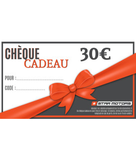 Chèque cadeau Star motors 30?