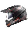 CASQUE CROSS MX436 PIONEER EVO KNIGHT TITANIUM ORANGE - LS2