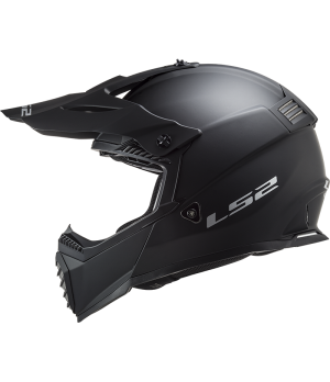 CASQUE CROSS MX437 FAST EVO MATT BLACK - LS2