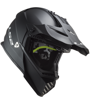 CASQUE CROSS MX437 FAST EVO MATT BLACK - LS2