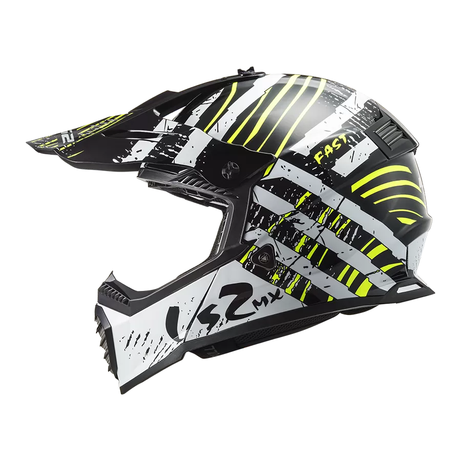 CASQUE CROSS MX437 FAST EVO VERVE - LS2 CASQUE CROSS MX437 FAST EVO VERVE - LS2