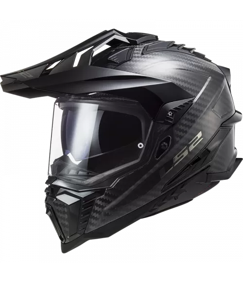 CASQUE CROSS MX701 C EXPLORER GLOSS CARBON - LS2