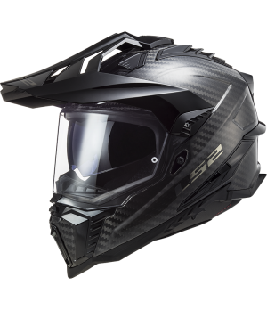 CASQUE CROSS MX701 C EXPLORER GLOSS CARBON - LS2