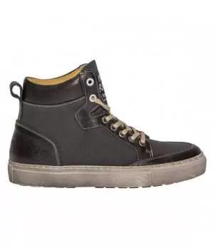 BASKETS MAYA TOILE ARMALITH-CUIR - HELSTONS