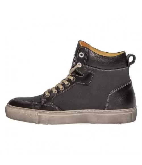BASKETS MAYA TOILE ARMALITH-CUIR - HELSTONS