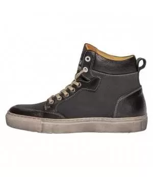 BASKETS MAYA TOILE ARMALITH-CUIR - HELSTONS