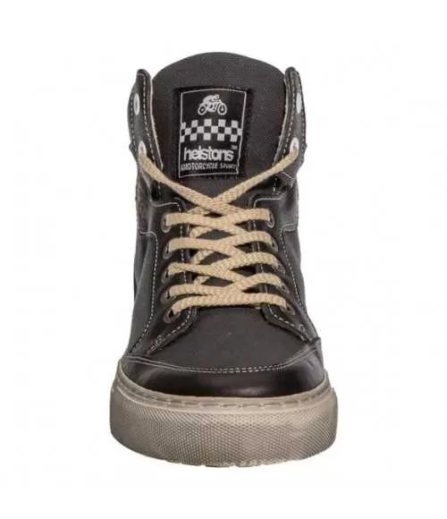 BASKETS MAYA TOILE ARMALITH-CUIR - HELSTONS