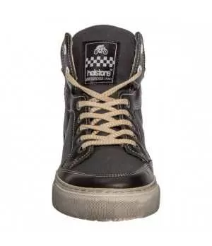 BASKETS MAYA TOILE ARMALITH-CUIR - HELSTONS