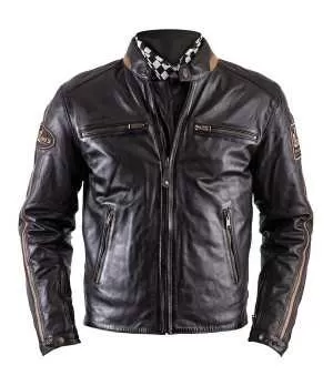 BLOUSON ACE CUIR RAG - HELSTONS