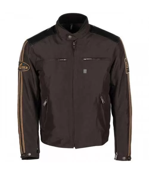 BLOUSON ACE TISSU-CUIR - HELSTONS